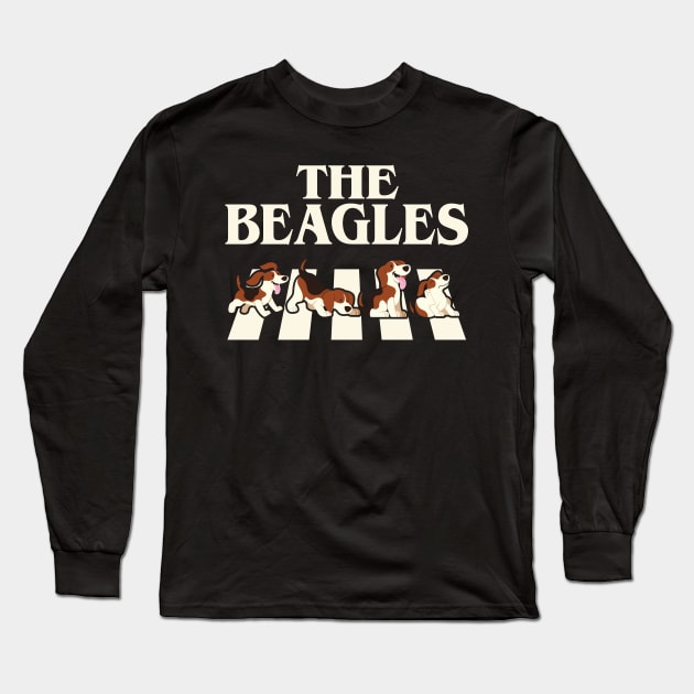 The Beagles Funny Gag Long Sleeve T-Shirt by TabbyDesigns